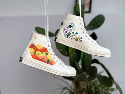 Cactus and Desert Converse Embroidery