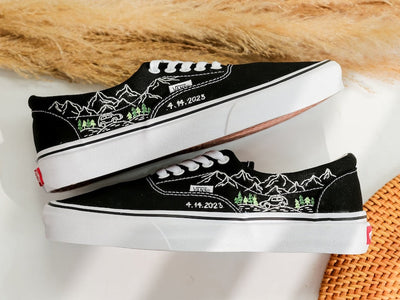 Mountain Embroidered Vans