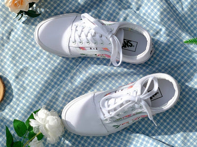 Pink Coneflower Converse Embroidery