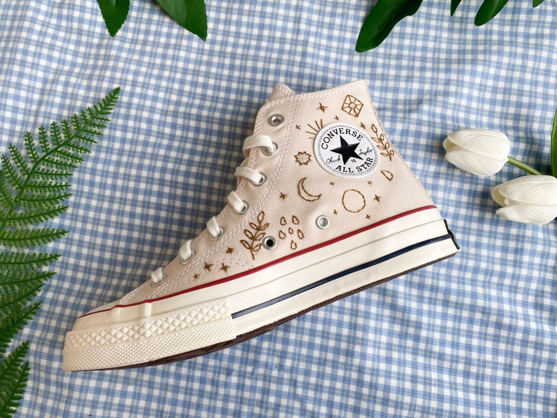 Moon & Star Converse Embroidery
