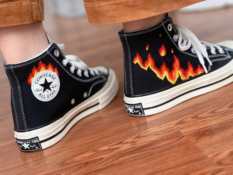 Flames Converse Embroidery