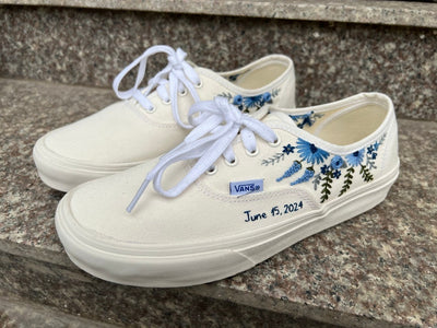 Forget Me Not Wedding Converse Embroidery