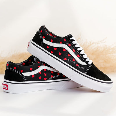 Heart Embroidered Vans