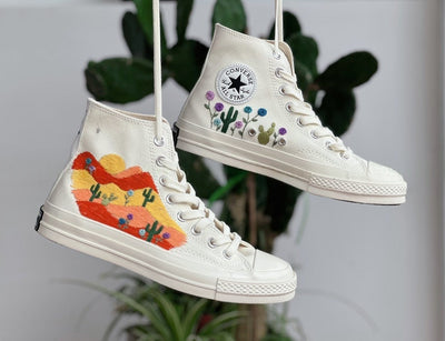 Cactus and Desert Converse Embroidery