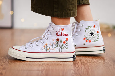 Embroidered Garden Flower Shoes