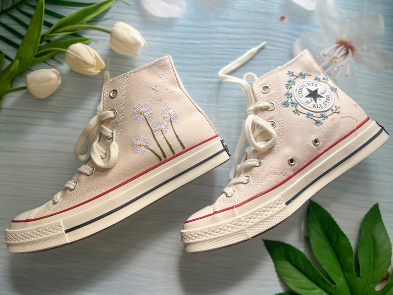 Cardinal Flower Converse Embroidery