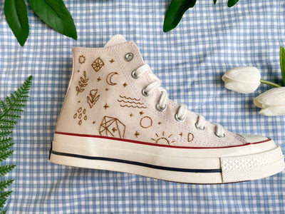 Moon & Star Converse Embroidery
