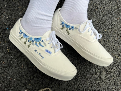 Forget Me Not Wedding Converse Embroidery
