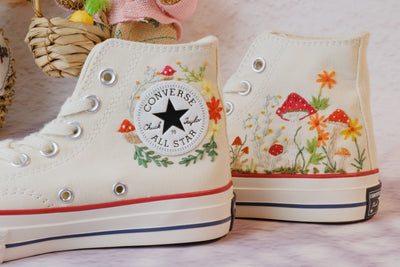 Converse Mushroom Embroidery - ADM16