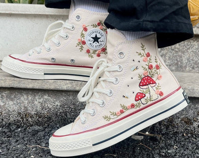 Converse Custom Mushroom Embroidery - ADM2