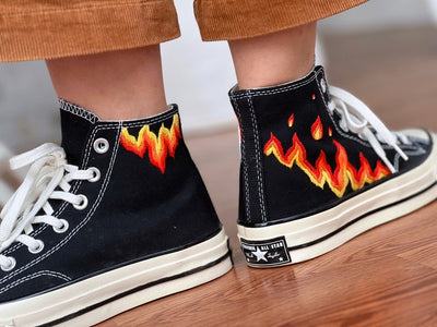 Flames Converse Embroidery