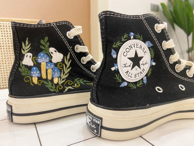 Converse Blue Mushroom Embroidery - ADM9