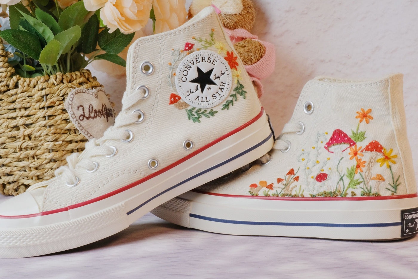 Converse Mushroom Embroidery - ADM16