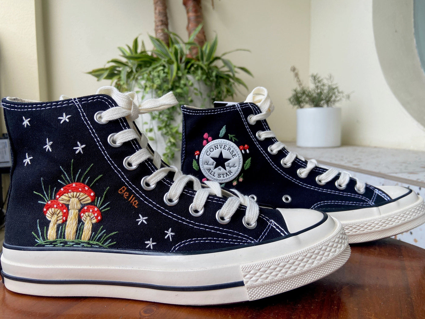 Converse Mushroom Embroidery High Top