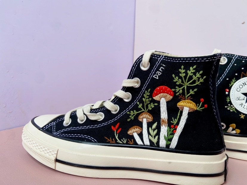 Converse Mushroom Embroidery - ADM10