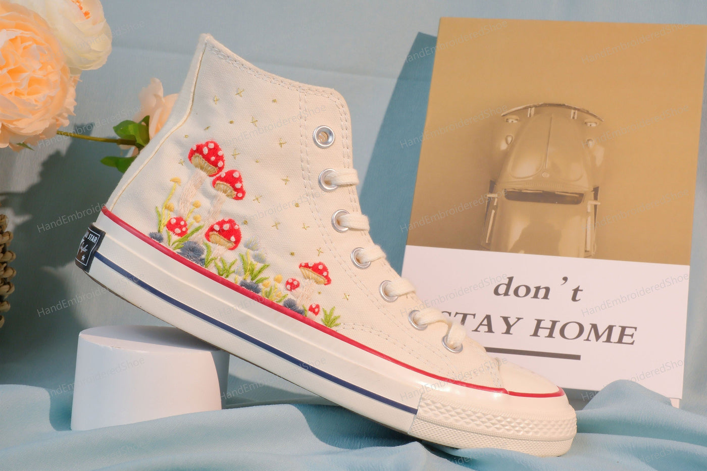 Converse Mushroom Embroidery - ADM12