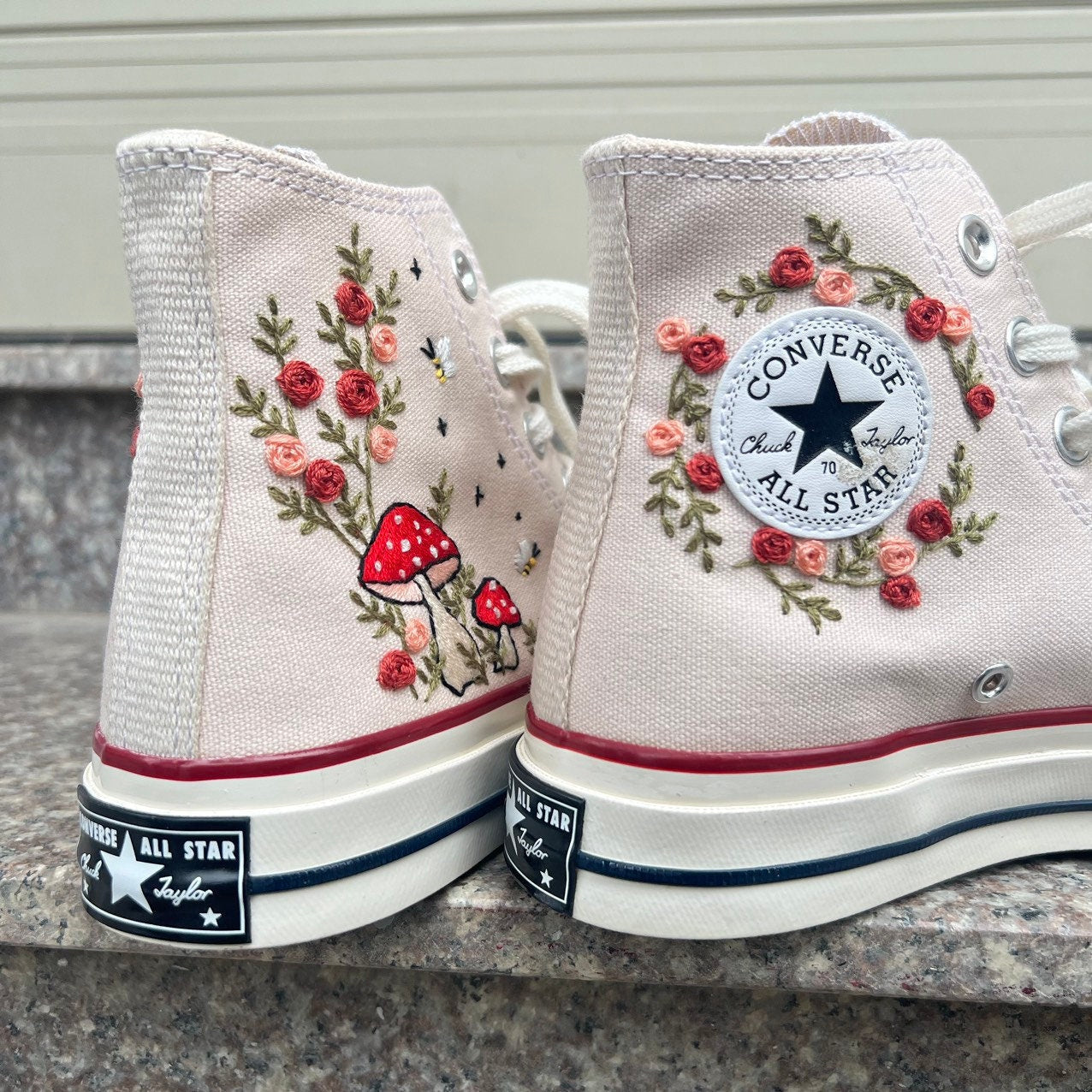 Converse Custom Mushroom Embroidery - ADM2