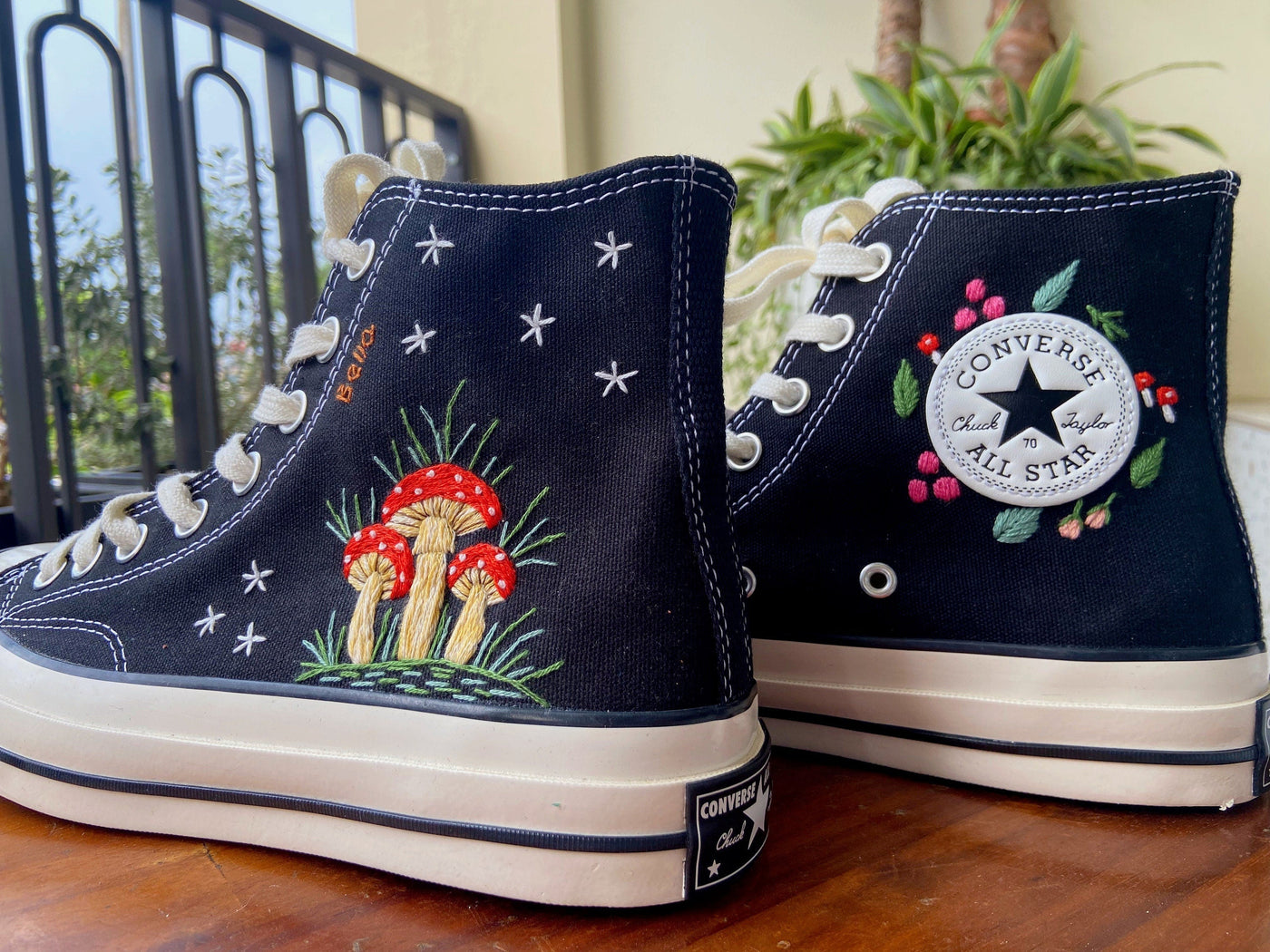 Converse Mushroom Embroidery High Top